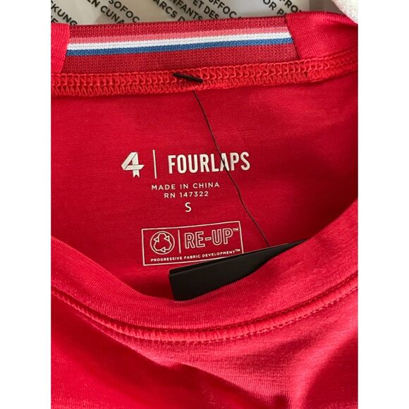 4 Fourlaps Curved Athletic Tank Top Crimson Women's Size Small Gym Training NEW - Picture 12 of 13